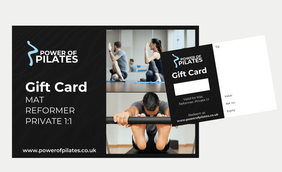 Pilates gift cards