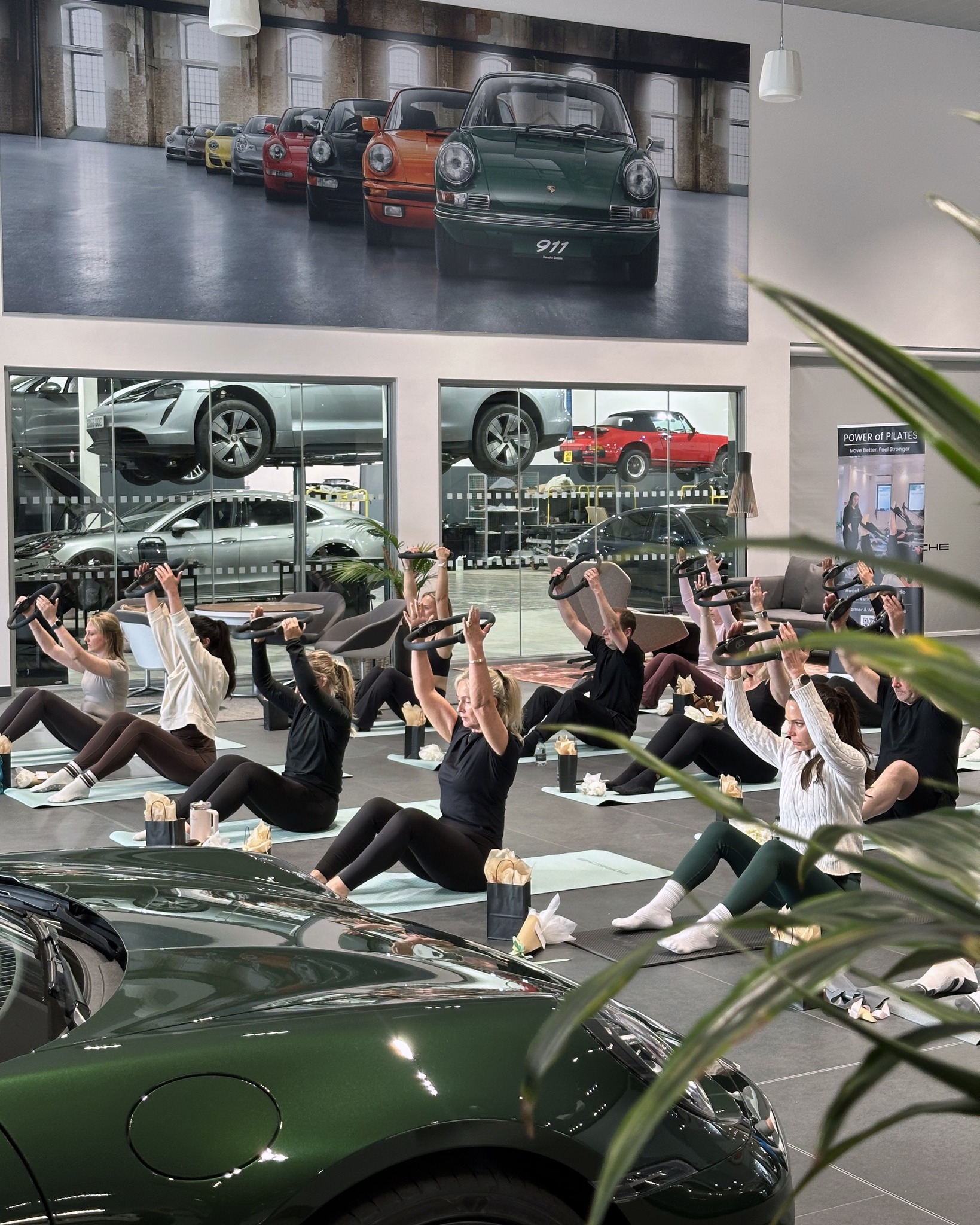 Power of Pilates event with Porsche Centre Reading